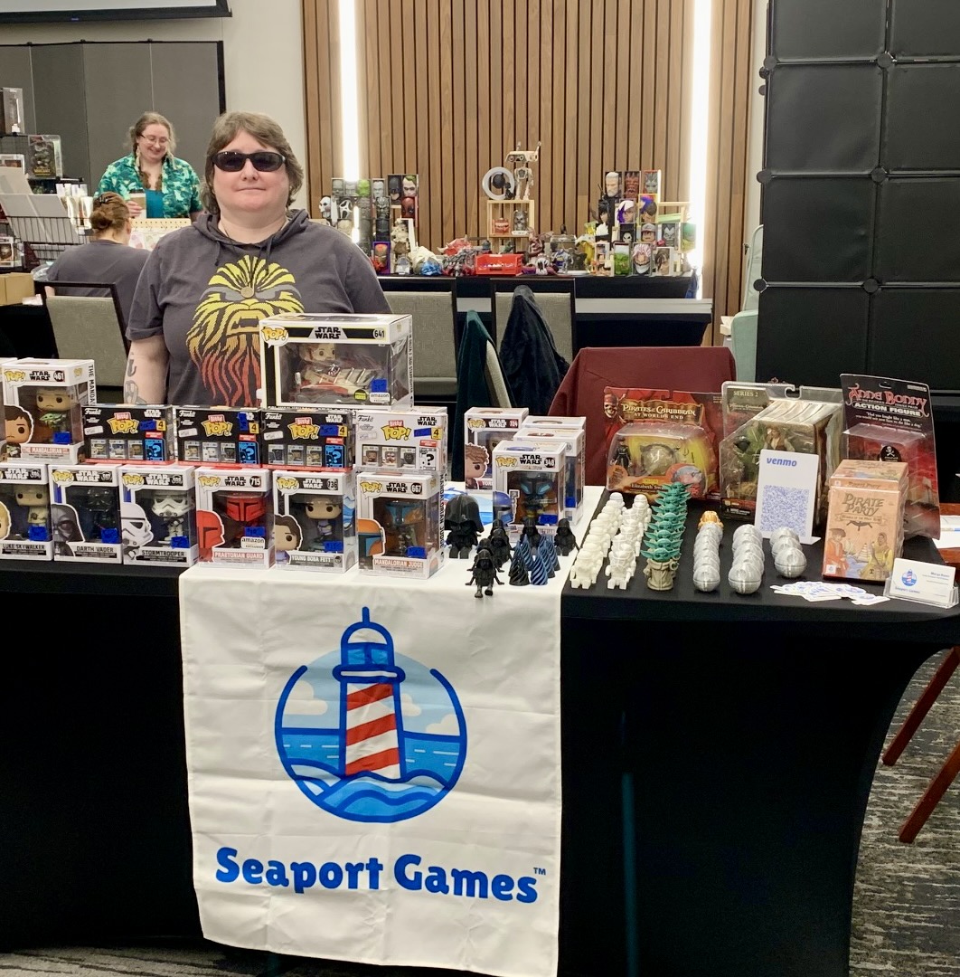 Seaport Games top sales associate and game tester.